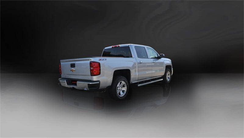 Corsa 14 GMC Sierra/Chevy Silv 1500 Crew Cab/Short Bed 5.3L V8 Black Sport Single Side CB Exhaust - Corvette Realm