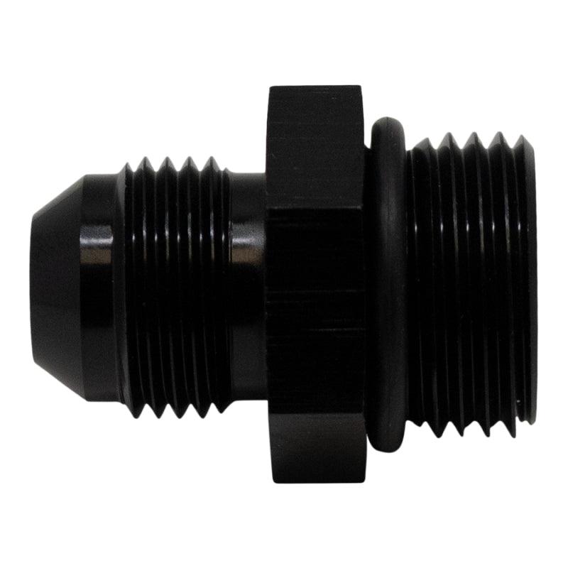 DeatschWerks 10AN ORB Male to 8AN Male Flare Adapter (Incl O-Ring) - Anodized Matte Black - Corvette Realm