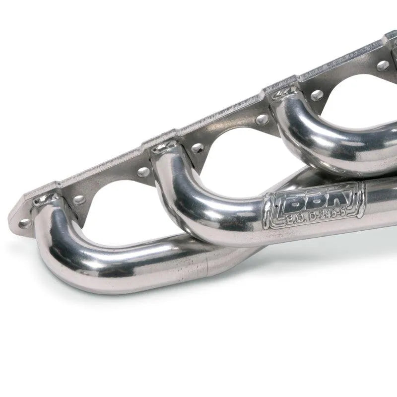 BBK 79-93 Mustang 5.0 Shorty Unequal Length Exhaust Headers - 1-5/8 Silver Ceramic - Corvette Realm