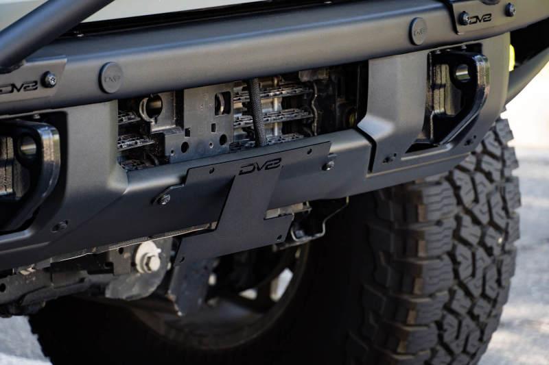 DV8 Offroad 21-22 Ford Bronco Factory Front Bumper Licence Relocation Bracket - Front - Corvette Realm