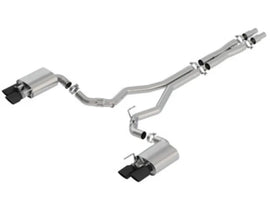 Borla 18-23 Ford Mustang GT 5.0L AT/MT 3in ATAK Catback Exhaust Black Chrome Tips w/ Valves