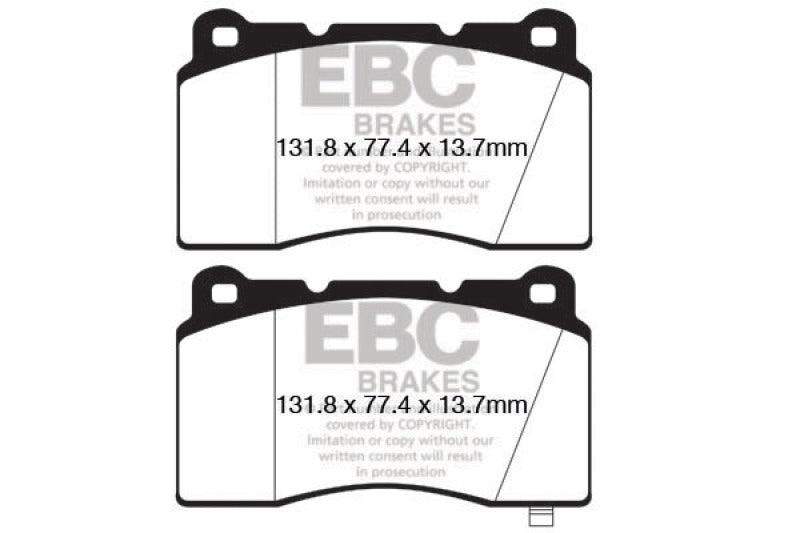 EBC 09+ Hyundai Genesis Coupe 2.0 Turbo (Brembo) Bluestuff Front Brake Pads - Corvette Realm