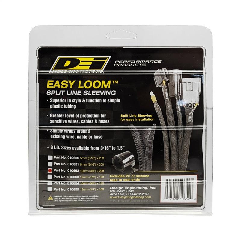 DEI Split Wire Sleeve Easy Loom 10mm-3/8in x 20 Black - Corvette Realm