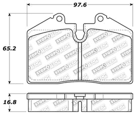 StopTech Performance ST-40 4 Piston Front Caliper Brake Pads - Corvette Realm