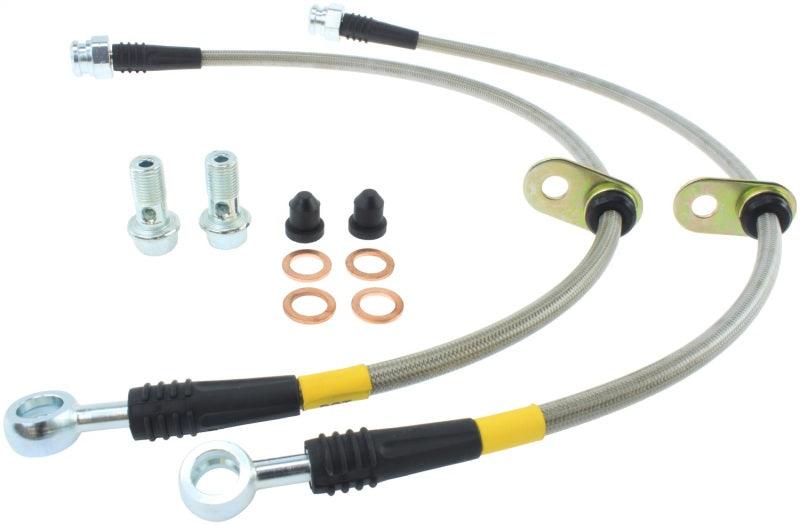 StopTech 06-14 Honda Ridgeline Stainless Steel Front Brake lines - Corvette Realm