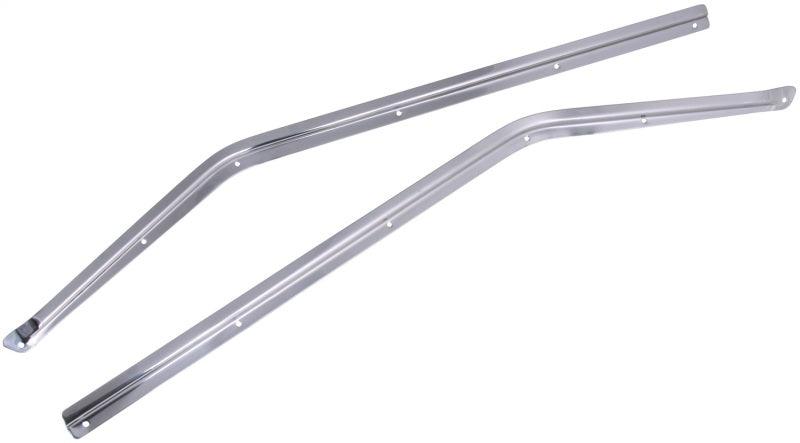 Rugged Ridge 87-95 Jeep Wrangler YJ Stainless Steel Half Door Retaining Channel - Corvette Realm