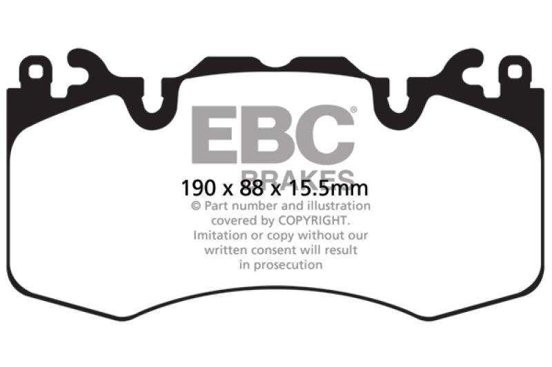 EBC 13+ Land Rover Range Rover 3.0 Supercharged Yellowstuff Front Brake Pads - Corvette Realm