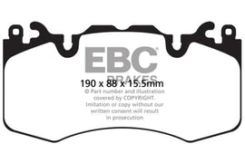 EBC 13+ Land Rover Range Rover 3.0 Supercharged Extra Duty Front Brake Pads - Corvette Realm