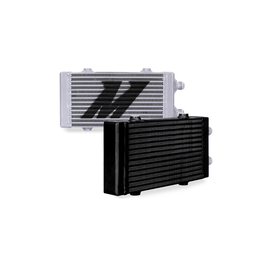 Mishimoto Universal Small Bar and Plate Dual Pass Black Oil Cooler - Corvette Realm