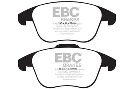 EBC 15 and up Audi Q3 2.0 Turbo Yellowstuff Front Brake Pads - Corvette Realm