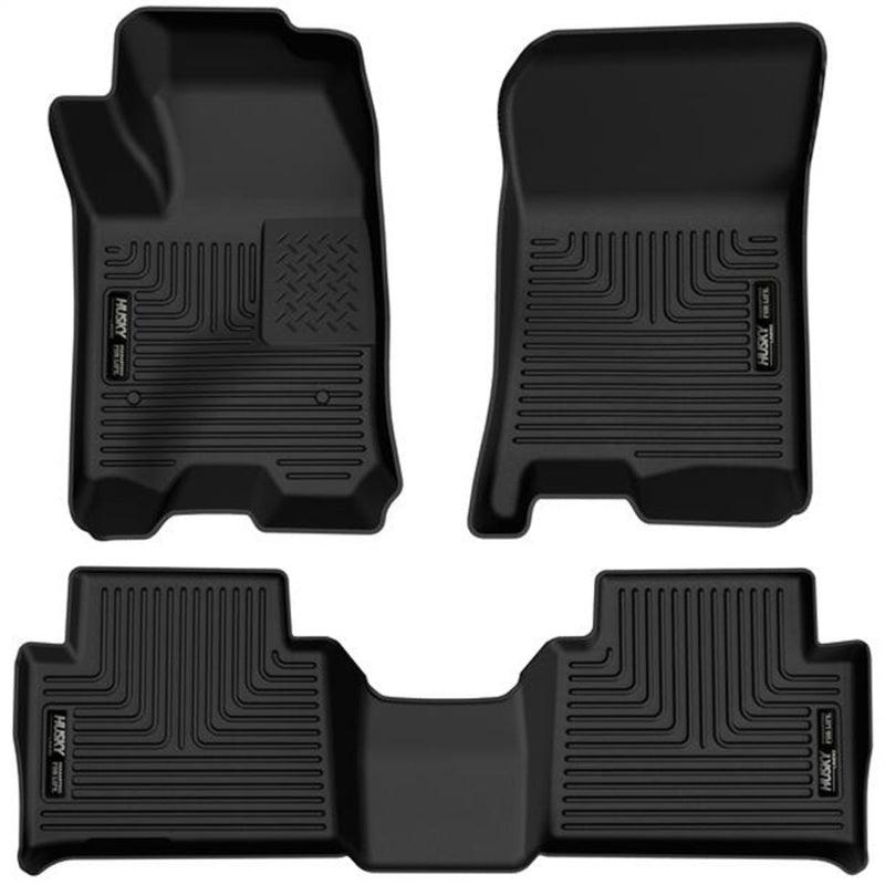 Husky Liners 2023 Chevrolet Colorado/GMC Canyon WeatherBeater Front & 2nd Seat Floor Liners - Black - Corvette Realm