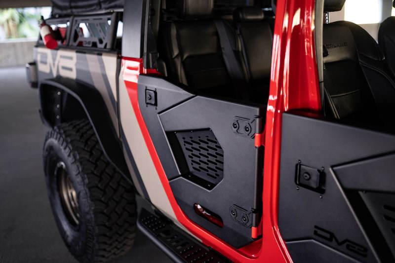 DV8 Offroad 18-22 Jeep Wrangler JL/JT Spec Series Half Doors - Rear Set - Corvette Realm