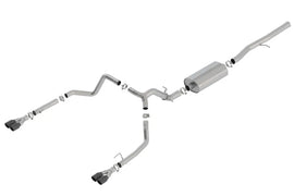 Borla 19-23 Chevrolet Silverado / GMC Sierra 1500 6.2L SS Touring Catback Exhaust - Black Chrome Tips