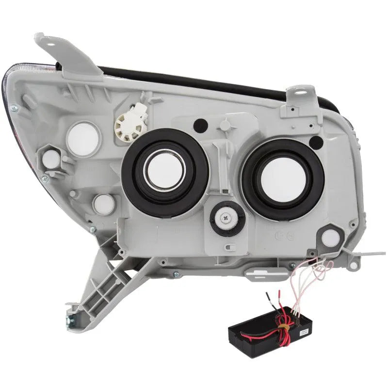ANZO 2006-2009 Toyota 4Runner Projector Headlights w/ Halo Chrome - Corvette Realm