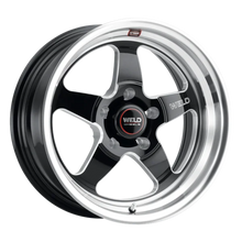 Load image into Gallery viewer, Weld S155 18x11 Ventura 5x120.65 43 Offset BS 7.69 Gloss BLK MIL DIA 72.56