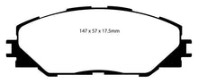 Load image into Gallery viewer, EBC 06-08 Toyota RAV 4 2.4 (3rd Row Seats) Greenstuff Front Brake Pads - Corvette Realm