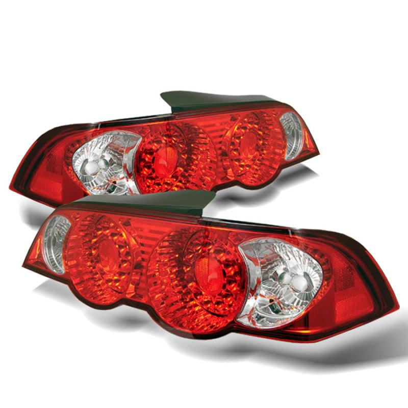 Spyder Acura RSX 02-04 LED Tail Lights Red Clear ALT-YD-ARSX02-LED-RC - Corvette Realm