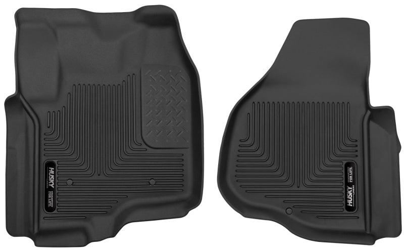 Husky Liners 12-13 F-250/F-350/F-450 Super Duty X-Act Contour Black Front Floor Liners - Corvette Realm