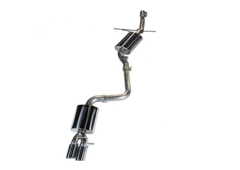 AWE Tuning Audi B8 A4 Touring Edition Exhaust - Single Side Polished Silver Tips - Corvette Realm