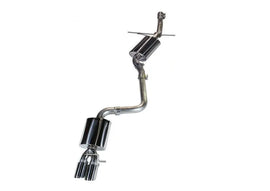 AWE Tuning Audi B8 A4 Touring Edition Exhaust - Single Side Polished Silver Tips - Corvette Realm