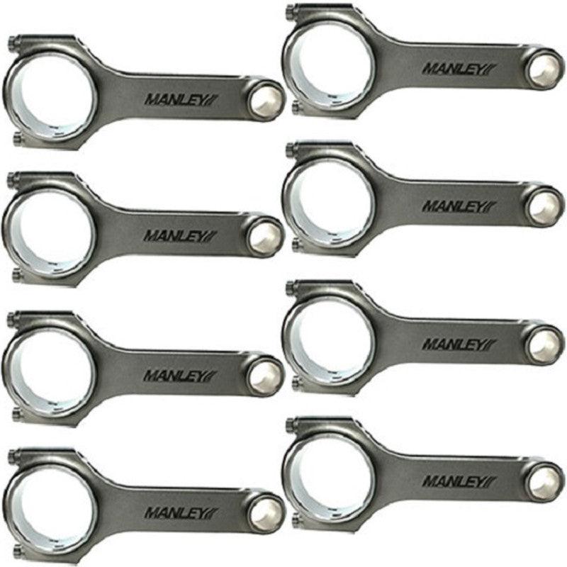 Manley Chevrolet LS 6.125 Length H Tuff Series Connecting Rod Set w/ ARP 2000 Bolts - Corvette Realm