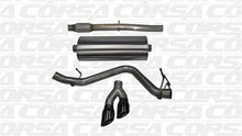 Load image into Gallery viewer, Corsa 14 GMC Sierra/Chevy Silv 1500 Crew Cab/Short Bed 5.3L V8 Black Sport Single Side CB Exhaust - Corvette Realm