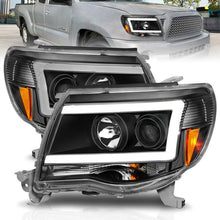 Load image into Gallery viewer, ANZO 05-09 Toyota Tacoma Projector Light Bar Style Headlights w/ C Light Bar - Corvette Realm