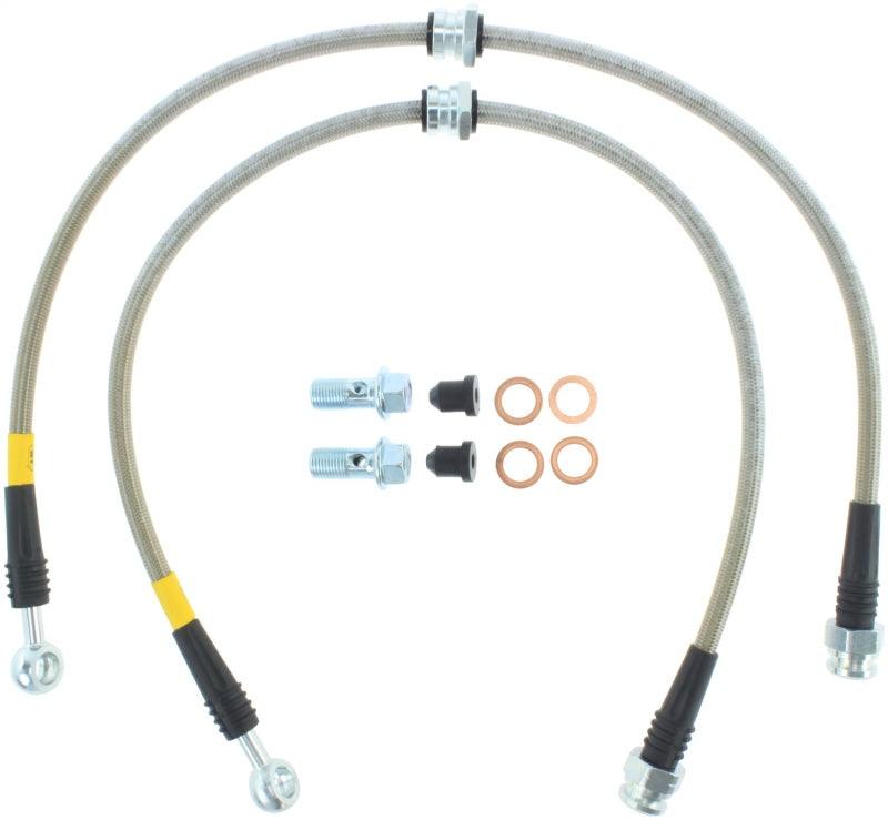 StopTech 06-12 Mitsubishi Eclipse Stainless Steel Front Brake Lines - Corvette Realm