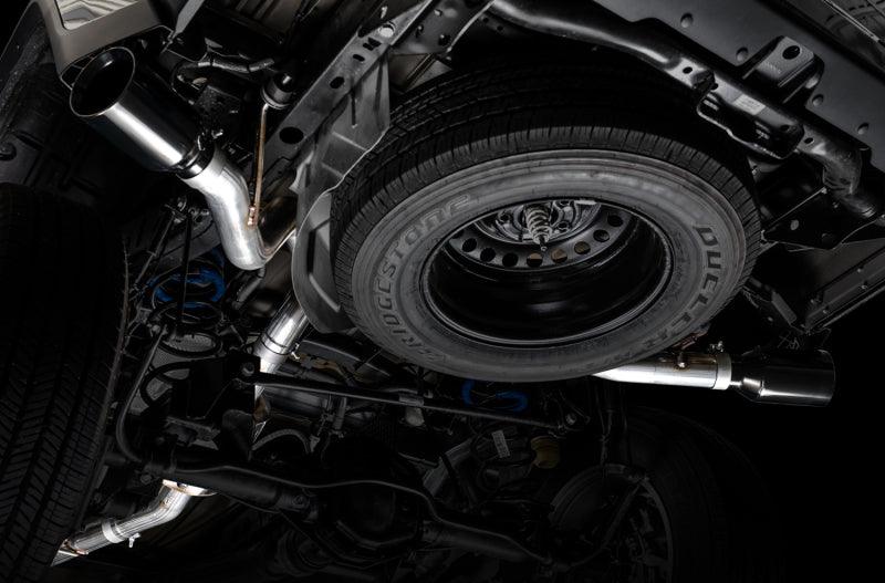 AWE Tuning 20-21 Jeep Gladiator JT 3.6L Tread Edition Cat-Back Dual Exhaust - Diamond Black Tip - Corvette Realm