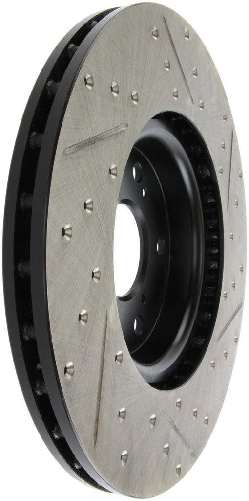 StopTech 04-08 Acura TL (Brembo Caliber) SportStop Slotted &amp; Drilled Right Front Rotor - Corvette Realm