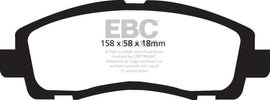 EBC 09-14 Acura TL 3.5 Redstuff Front Brake Pads - Corvette Realm