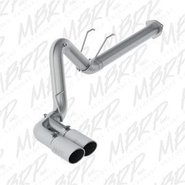 MBRP 17-25 Ford F250/350/450 6.7L 4in Filter Back Single Side Dual Exit T409 Exhaust System