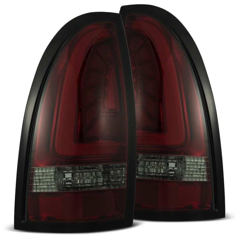 AlphaRex 05-15 Toyota Tacoma PRO-Series LED Tail Lights Red Smoke - Corvette Realm