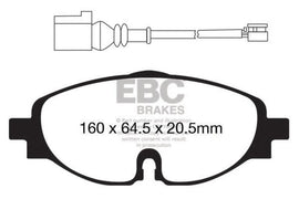 EBC 14+ Audi A3 1.8 Turbo Yellowstuff Front Brake Pads - Corvette Realm