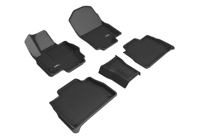 3D MAXpider 20-22 Mercedes-Benz GLE-Class 5-Seat Kagu 1st & 2nd Row Floormat - Black - Corvette Realm