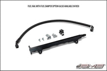 Load image into Gallery viewer, AMS Performance 08-15 Mitsubishi EVO X CNC Machined Aluminum Fuel Rail w/Pulsation Dampener - Black - Corvette Realm