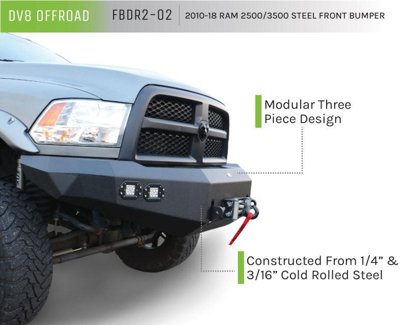 DV8 Offroad 10-14 Dodge Ram 2500/3500 Front Bumper - Corvette Realm