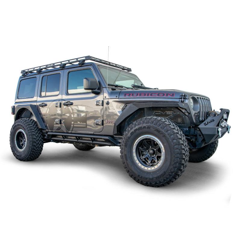 DV8 Offroad 18-21 Jeep Wrangler JL 4-Door Roof Rack - Corvette Realm
