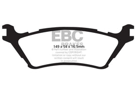 EBC 15+ Ford F150 2.7 Twin Turbo (2WD) Greenstuff Rear Brake Pads - Corvette Realm
