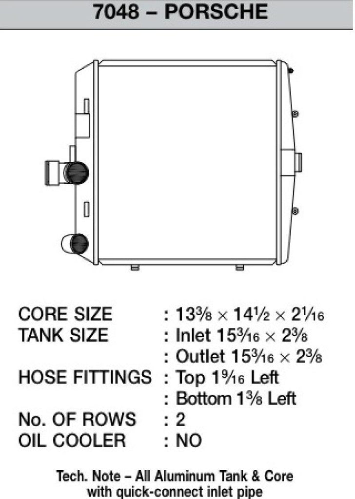 CSF 05-11 Porsche 911 Carrera/GT3 RS (997) Right Side Radiator - Corvette Realm