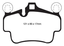 Load image into Gallery viewer, EBC 07-08 Porsche 911 (997) (Cast Iron Rotor only) 3.6 Carrera 2 Redstuff Front Brake Pads - Corvette Realm