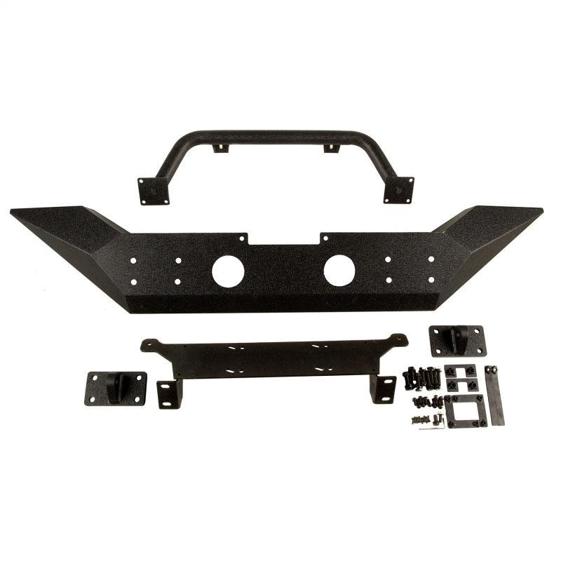 Rugged Ridge Spartan Front Bumper HCE W/Overrider 07-18 Jeep Wrangler JK - Corvette Realm