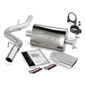 Banks Power 91-95 Jeep 4.0L Wrangler Monster Exhaust System - SS Single Exhaust w/ Chrome Tip - Corvette Realm