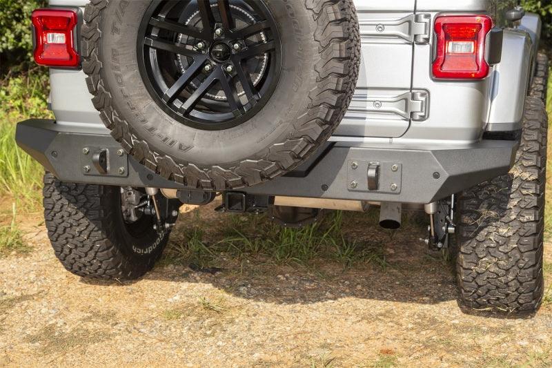 Rugged Ridge Spartan Rear Bumper Full Width 18-20 Jeep Wrangler JL - Corvette Realm