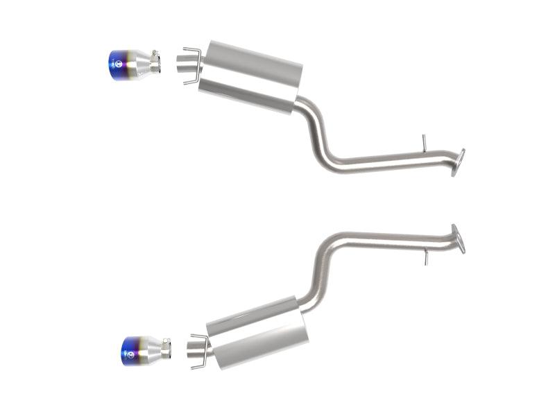 aFe Lexus IS350 14-22 V6-3.5L Takeda Axle-Back Exhaust System- Blue Tip - Corvette Realm