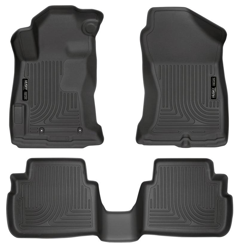 Husky Liners 2017 Subaru Impreza Weatherbeater Black Front & 2nd Seat Floor Liners - Corvette Realm