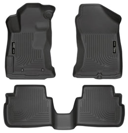 Husky Liners 2017 Subaru Impreza Weatherbeater Black Front & 2nd Seat Floor Liners - Corvette Realm