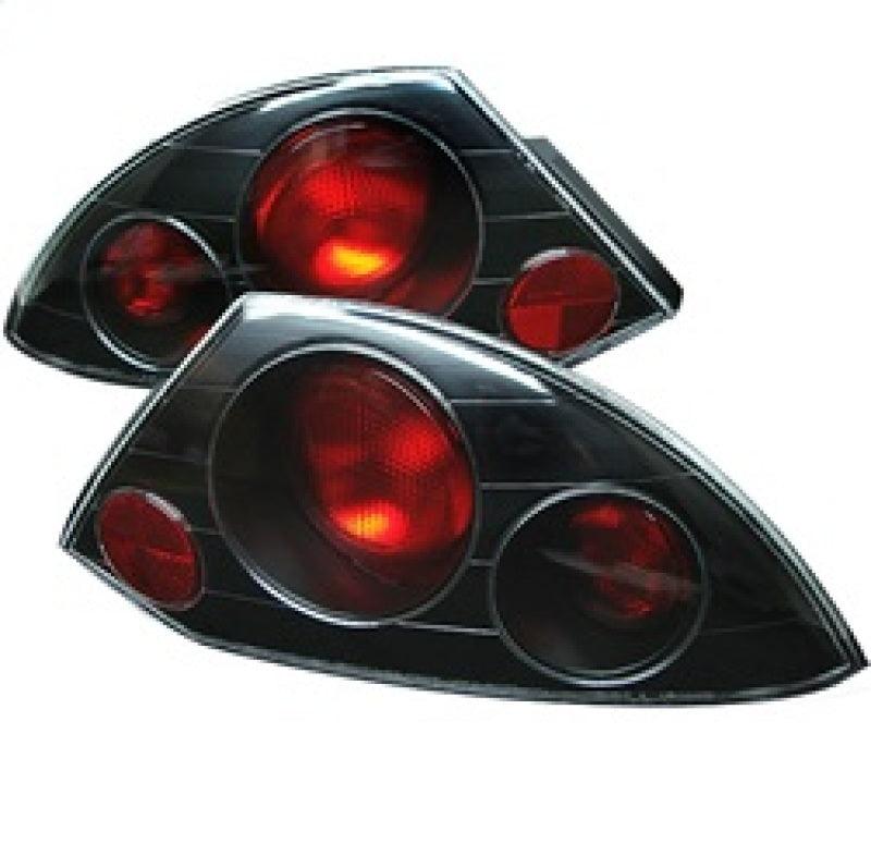 Spyder Mitsubishi Eclipse 00-02 Euro Style Tail Lights Black ALT-YD-ME00-BK - Corvette Realm