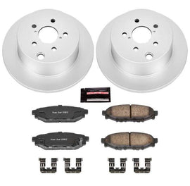 Power Stop 16-18 Subaru Crosstrek Rear Z17 Evolution Geomet Coated Brake Kit - Corvette Realm
