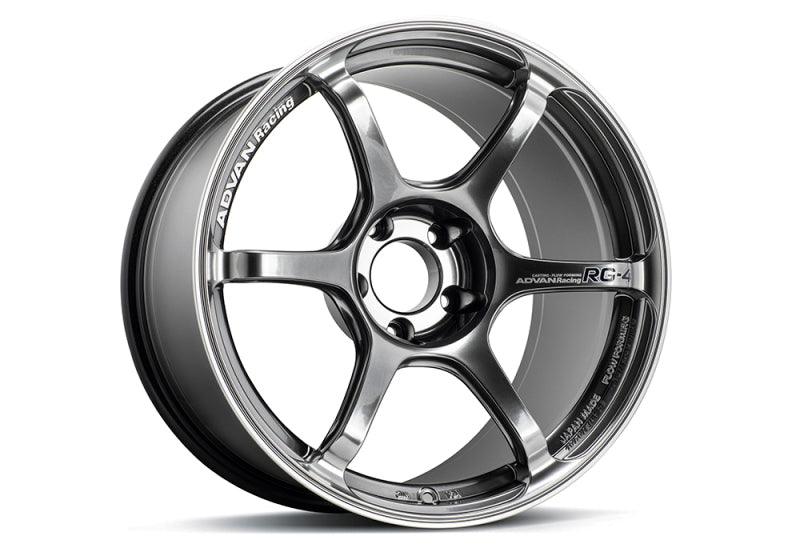 Advan RG-4 18x9 +35 5-114.3 Racing Hyper Black & Ring Wheel - Corvette Realm